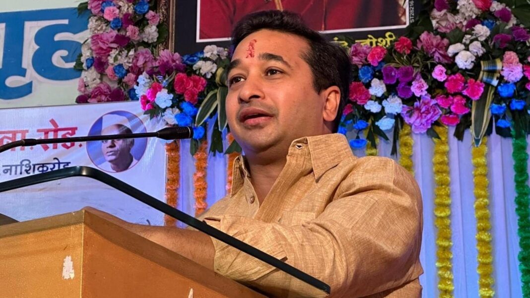 Nitesh Rane Sparks Controversy Over Marathi in Madrasas Amid Language Policy Debate in Maharashtra